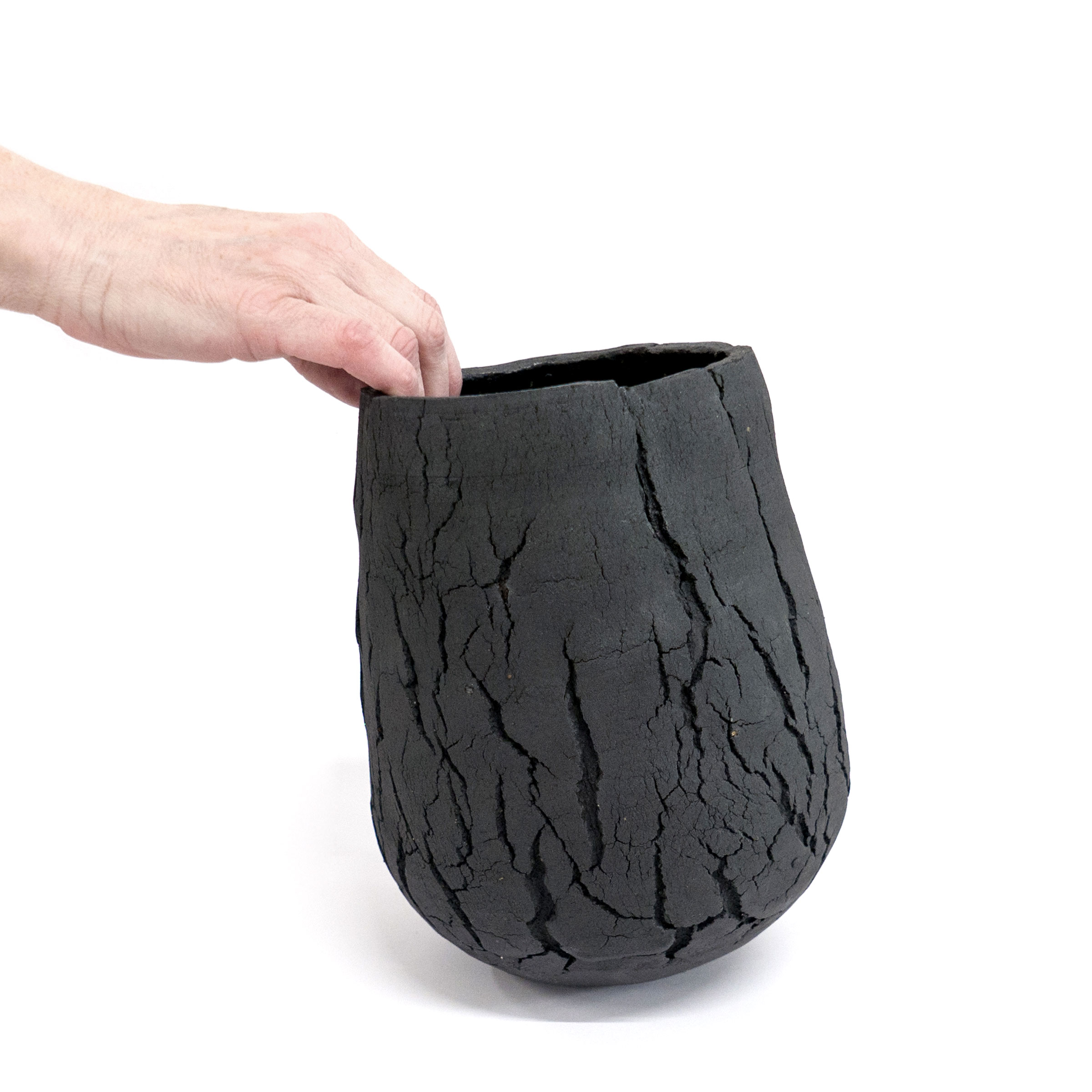Handmade ceramic vase series "Dry Earth" Unique piece byYvette Hoffmann Design
