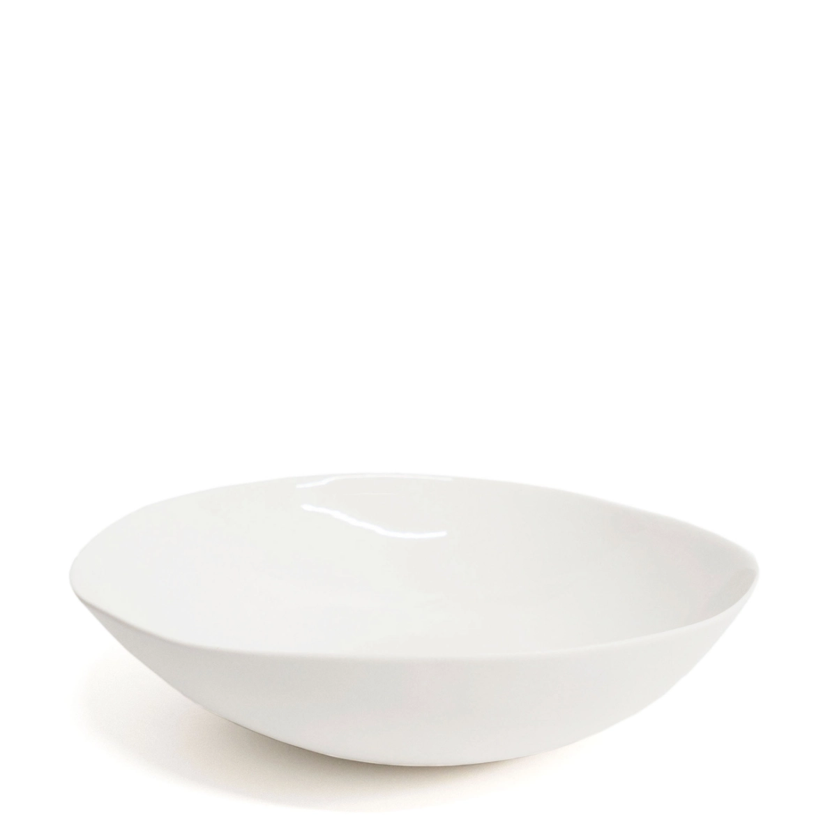 Schale groß „Simple White" Porzellan weiß handgeformt – Yvette Hoffmann Design